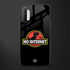 jurassic park no internet glass case for realme x2 image
