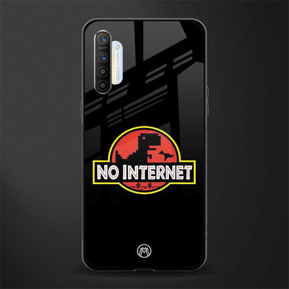 jurassic park no internet glass case for realme xt image
