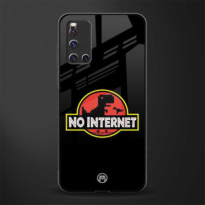 jurassic park no internet glass case for vivo v19 image