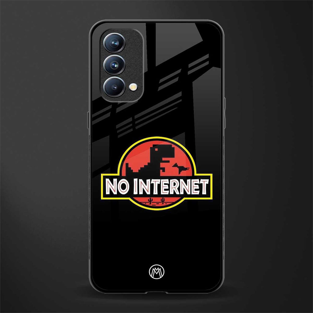 jurassic park no internet glass case for oppo f19 image