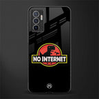 jurassic park no internet glass case for vivo v23e image