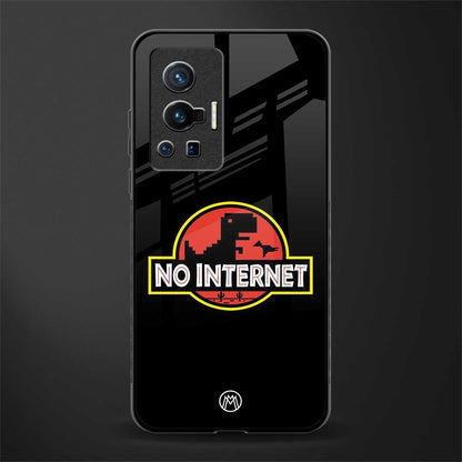 jurassic park no internet glass case for vivo x70 pro image
