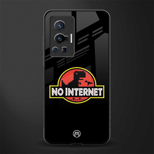 jurassic park no internet glass case for vivo x70 pro image
