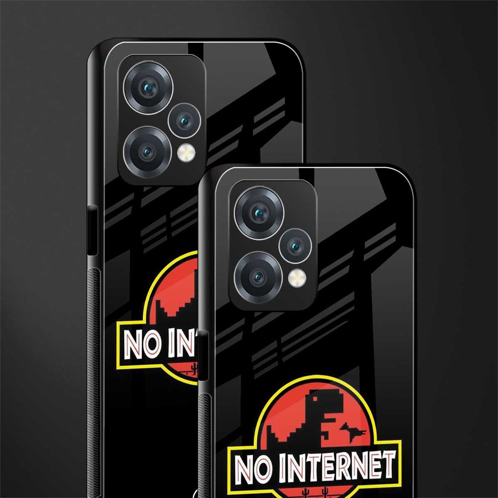 jurassic park no internet back phone cover | glass case for realme 9 pro 5g