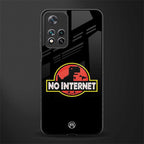 jurassic park no internet glass case for xiaomi 11i 5g image