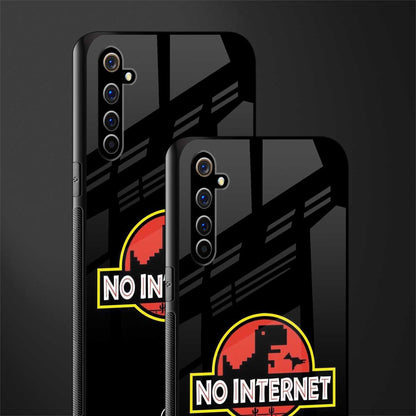 jurassic park no internet glass case for realme x50 pro image-2