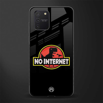 jurassic park no internet glass case for samsung galaxy s10 lite image