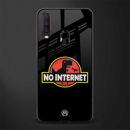 jurassic park no internet glass case for vivo y17 image
