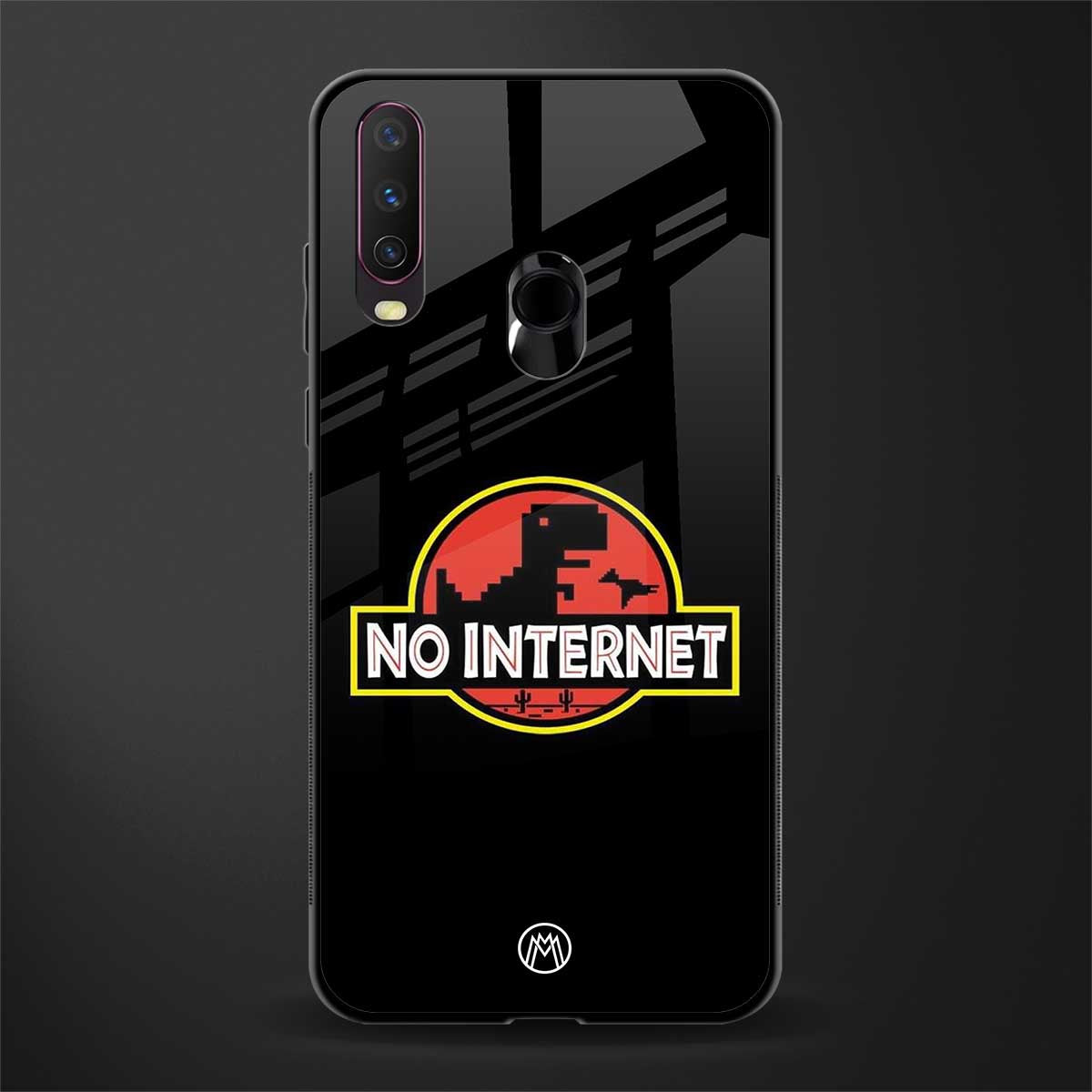jurassic park no internet glass case for vivo y12 image