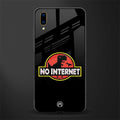 jurassic park no internet glass case for vivo v11 pro image