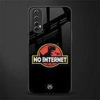 jurassic park no internet glass case for realme 7 image