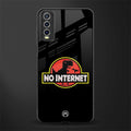 jurassic park no internet glass case for vivo y20i vivo y20t image