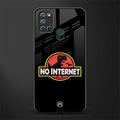 jurassic park no internet glass case for realme 7i image