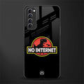 jurassic park no internet glass case for oppo reno 4 pro image