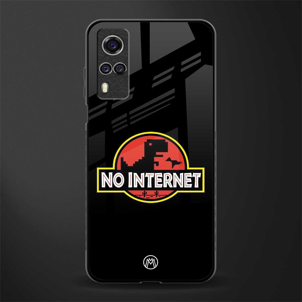 jurassic park no internet glass case for vivo y31 image