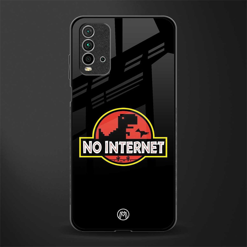 jurassic park no internet glass case for redmi 9 power image