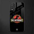 jurassic park no internet glass case for redmi 9 power image