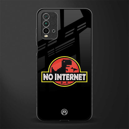 jurassic park no internet glass case for redmi 9 power image