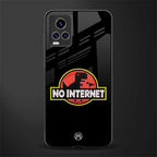 jurassic park no internet glass case for vivo v20 pro image