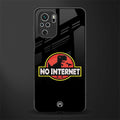 jurassic park no internet glass case for redmi note 10 image