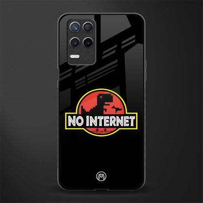 jurassic park no internet glass case for realme 8 5g image