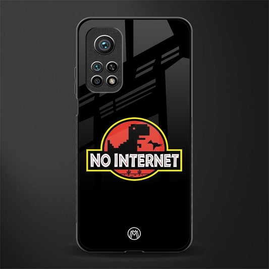 jurassic park no internet glass case for mi 10t 5g image
