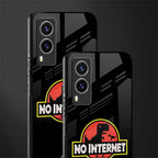 jurassic park no internet glass case for vivo v21e 5g image-2