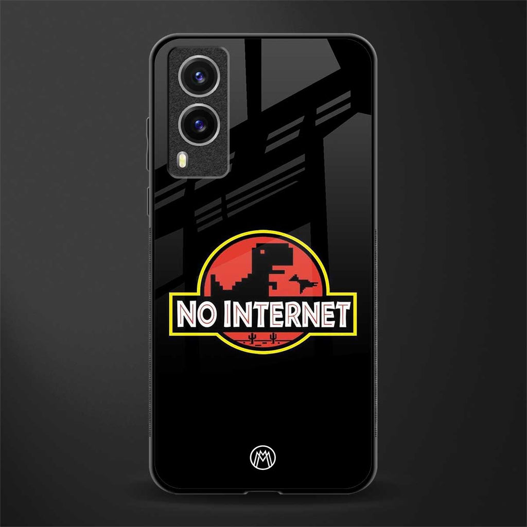 jurassic park no internet glass case for vivo v21e 5g image