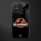 jurassic park no internet back phone cover | glass case for realme narzo 50a