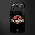 jurassic park no internet glass case for mi 11 ultra 5g image