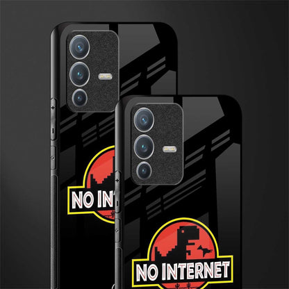jurassic park no internet glass case for vivo v23 pro 5g image-2