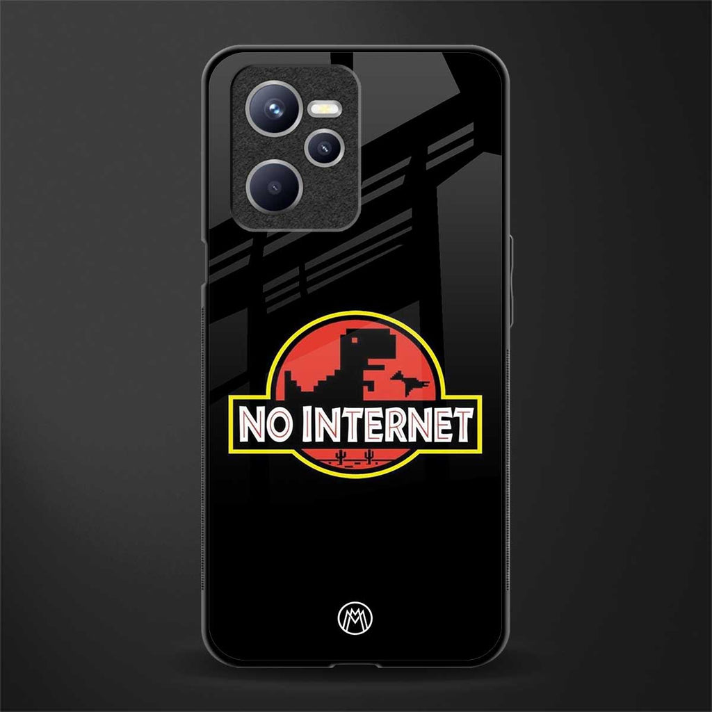 jurassic park no internet glass case for realme c35 image