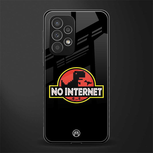 jurassic park no internet back phone cover | glass case for samsung galaxy a23