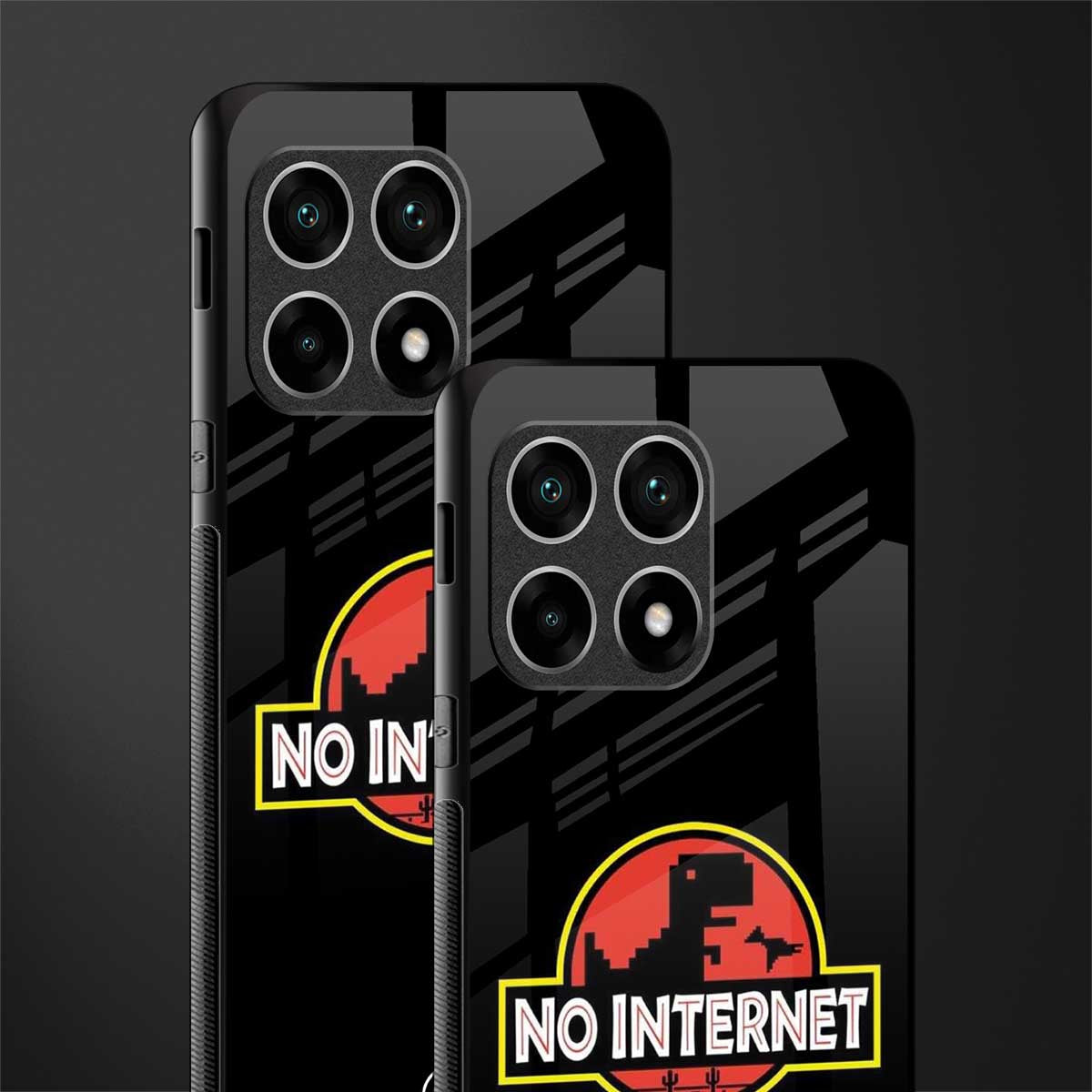 jurassic park no internet glass case for oneplus 10 pro 5g image-2