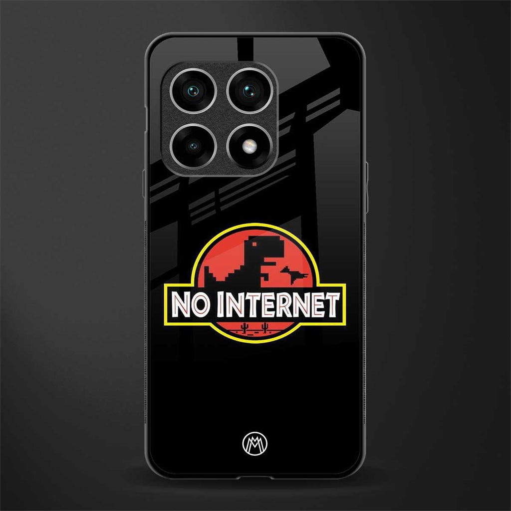 jurassic park no internet glass case for oneplus 10 pro 5g image