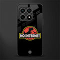 jurassic park no internet glass case for oneplus 10 pro 5g image