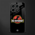 jurassic park no internet glass case for oneplus 10 pro 5g image