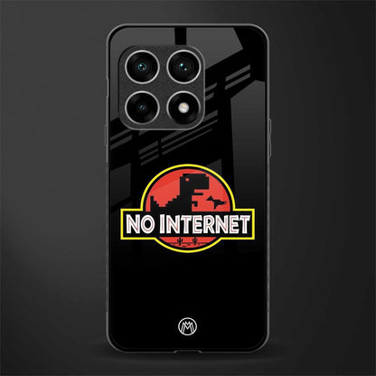 jurassic park no internet glass case for oneplus 10 pro 5g image