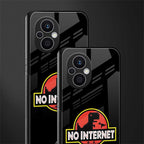 jurassic park no internet back phone cover | glass case for oppo f21 pro 5g