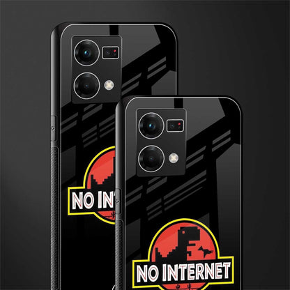 jurassic park no internet back phone cover | glass case for oppo f21 pro 4g