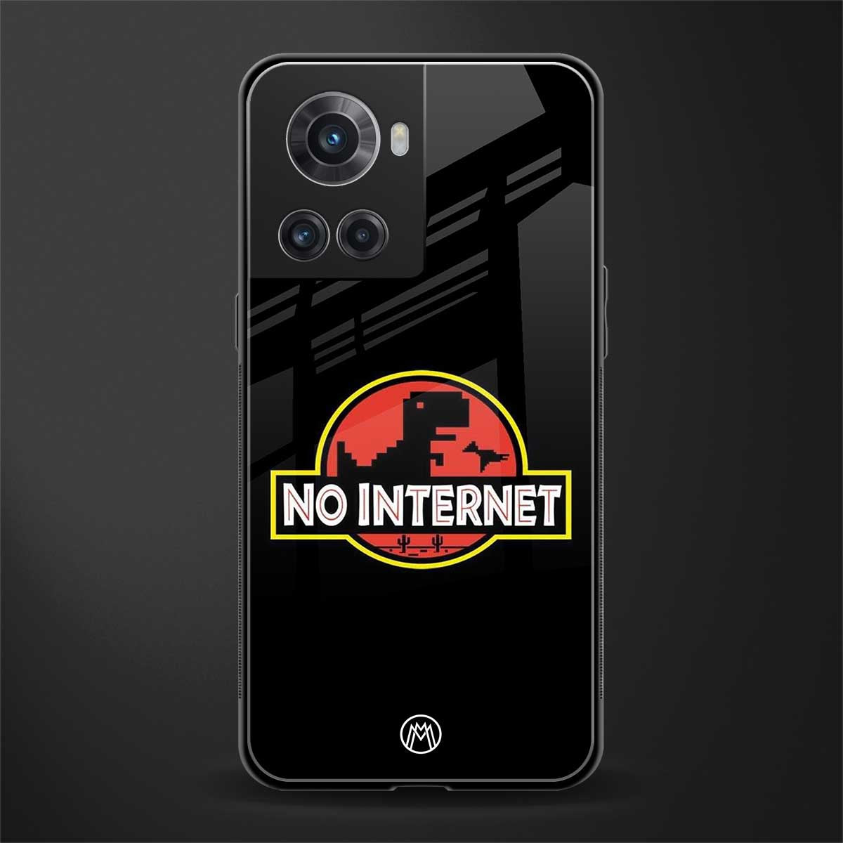 jurassic park no internet back phone cover | glass case for oneplus 10r 5g
