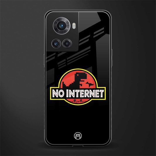 jurassic park no internet back phone cover | glass case for oneplus 10r 5g