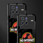 jurassic park no internet glass case for vivo x80 pro 5g image-2