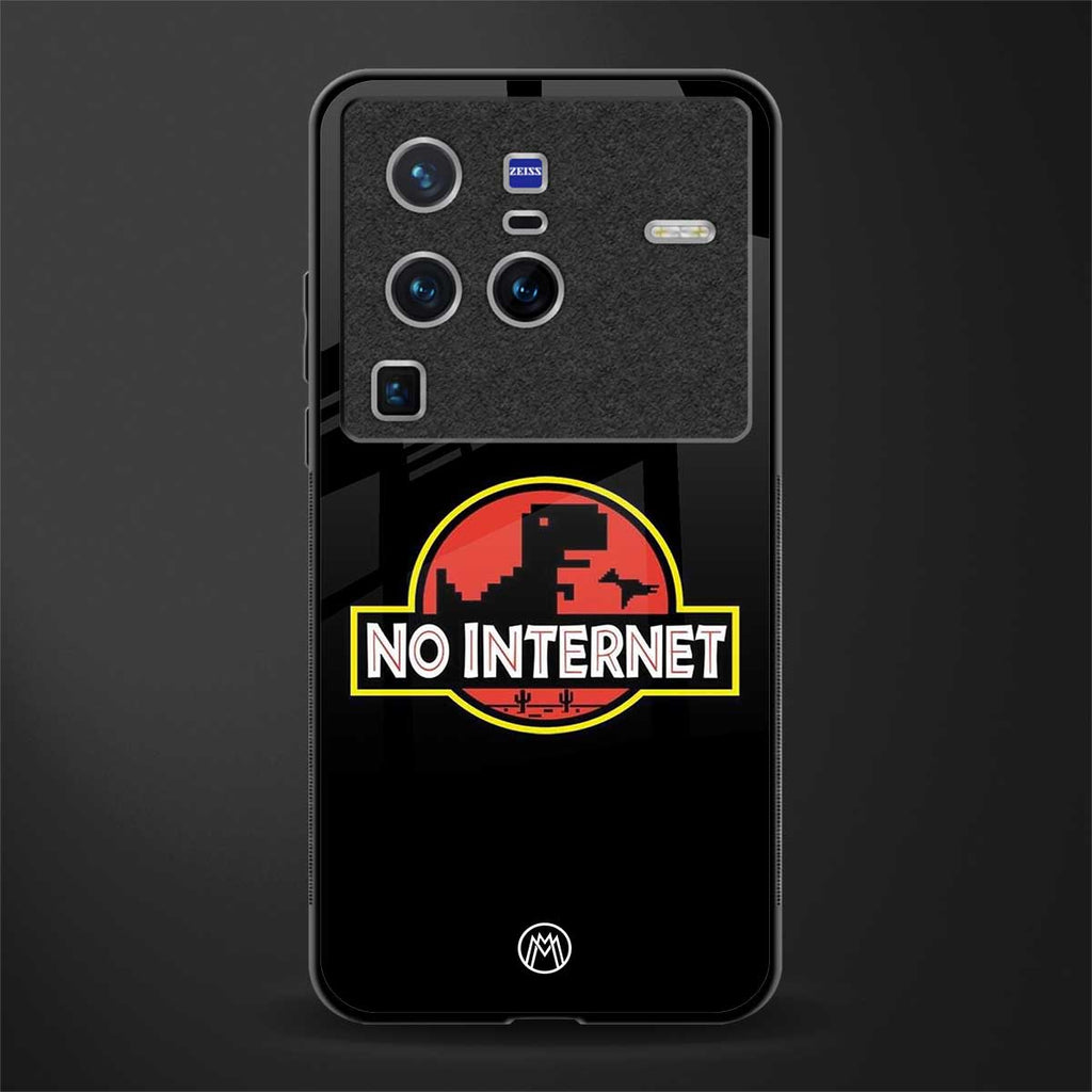 jurassic park no internet glass case for vivo x80 pro 5g image