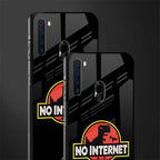 jurassic park no internet glass case for samsung a21 image-2