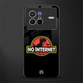 jurassic park no internet glass case for vivo x80 image