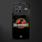 jurassic park no internet glass case for vivo x80 image