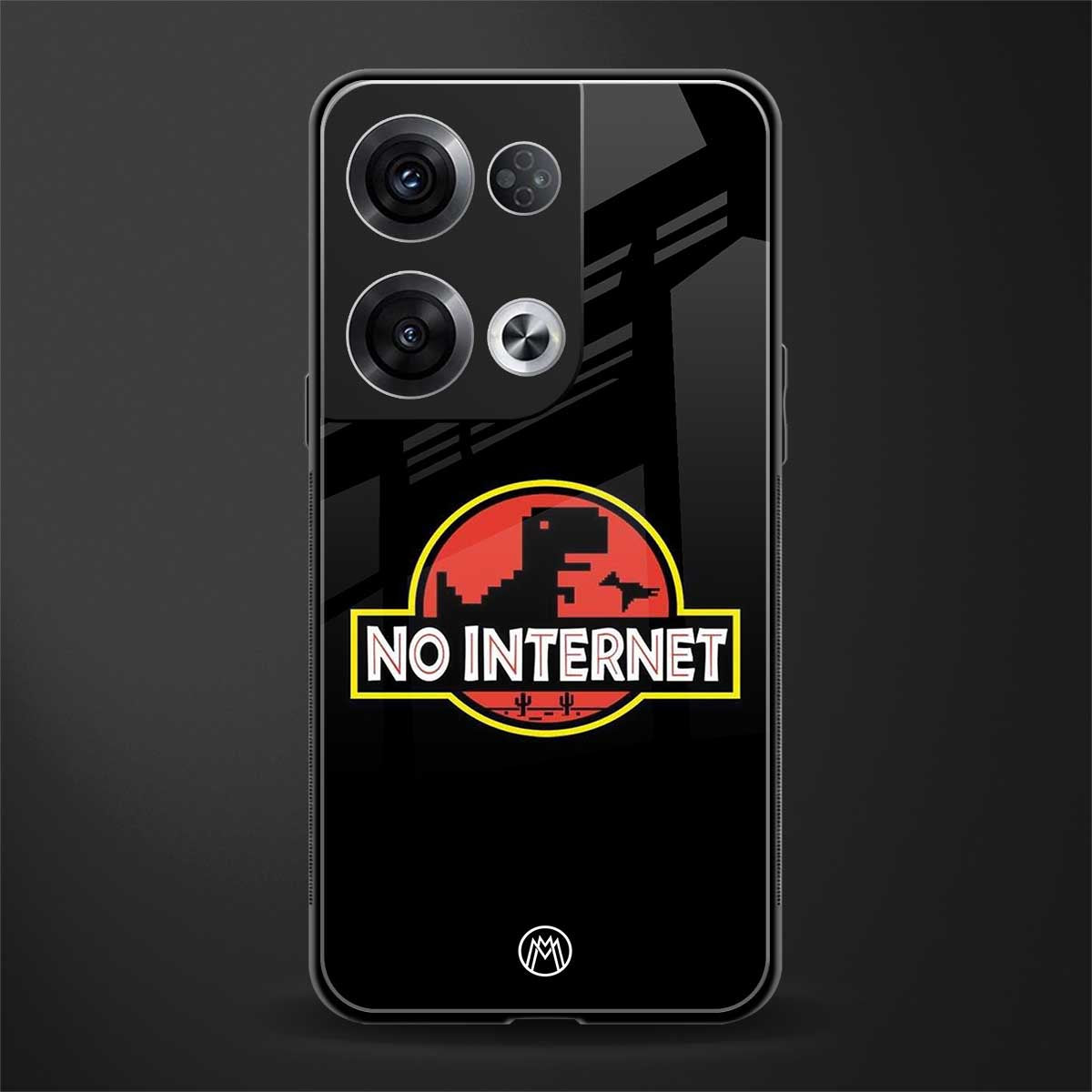 jurassic park no internet back phone cover | glass case for oppo reno 8