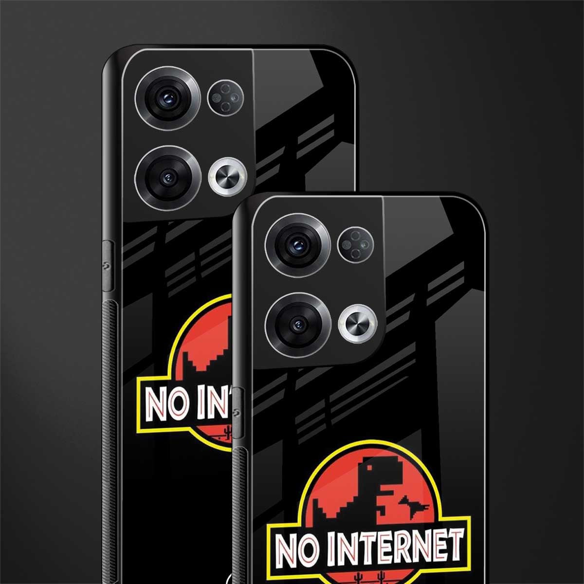 jurassic park no internet back phone cover | glass case for oppo reno 8 pro