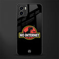 jurassic park no internet back phone cover | glass case for vivo y72